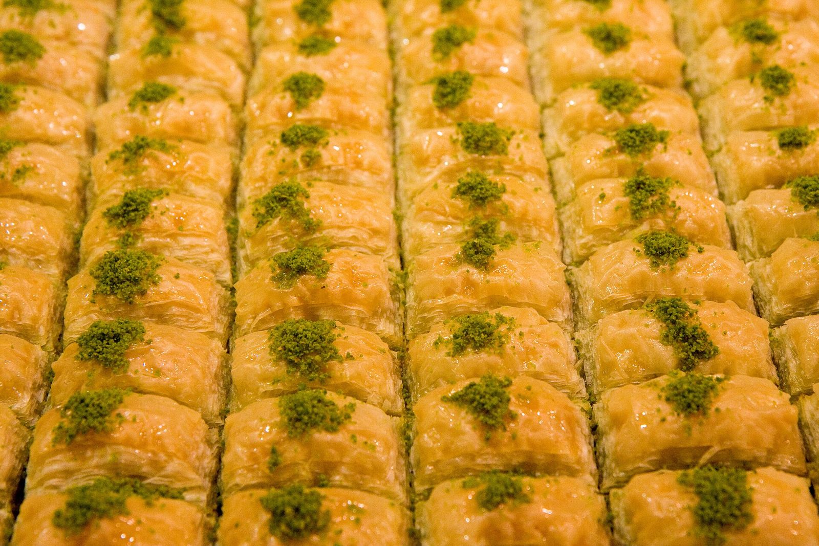 Premium Square Baklava with Pistachios